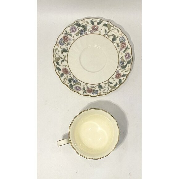 Noritake La Prada Cup & Saucer Bone China Japan Teacup 4703 Floral - Picture 2 of 8